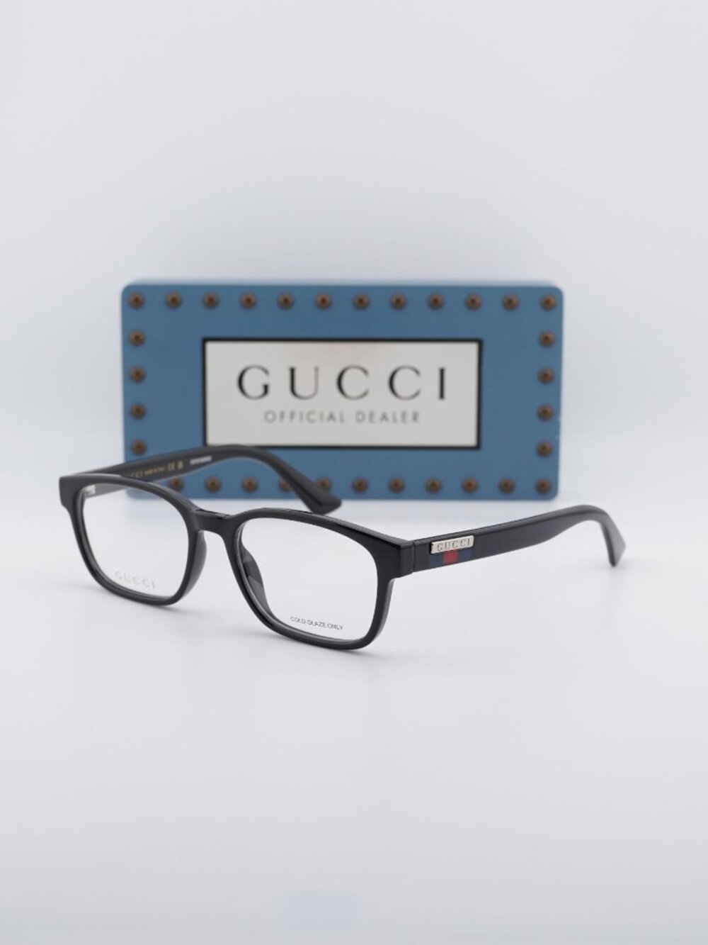 Gucci GG0749O 001 Eyeglasses Rectangle 53mm - Black